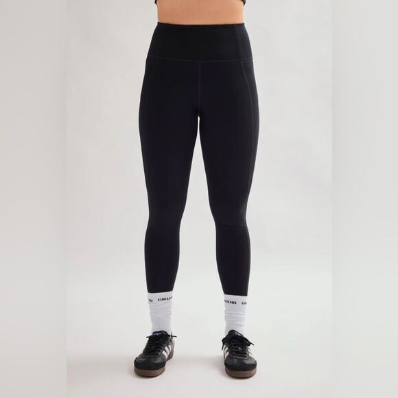 Girlfriend Collective black Compressive High-Rise 23.75" Leggings-Size Small NWT - Picture 1 of 13